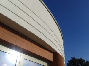 Detail shot of house built using Durisol Insulated Concrete Form