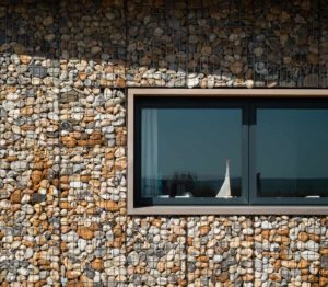 Detail shot of window on contemporary self-build house using Durisol UK Insulated Concrete Form (ICF) units