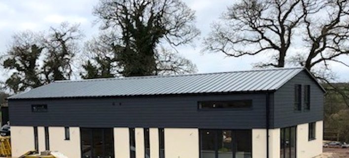 Agricultural barn conversion completed with Durisol woodcrete ICF