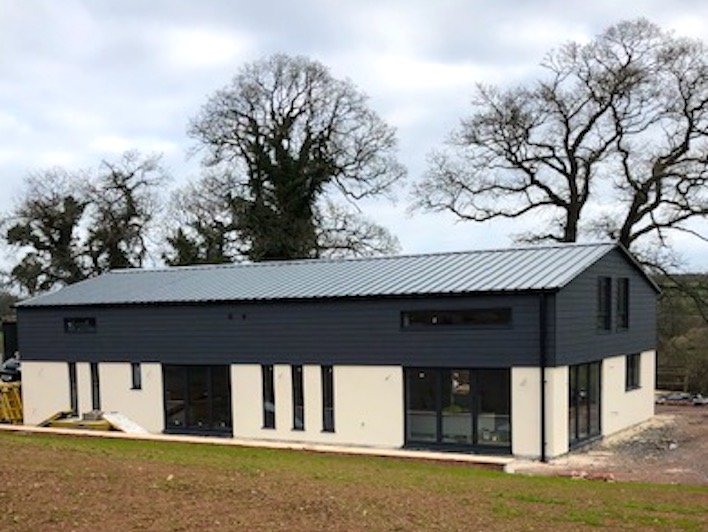 Agricultural barn conversion completed with Durisol woodcrete ICF