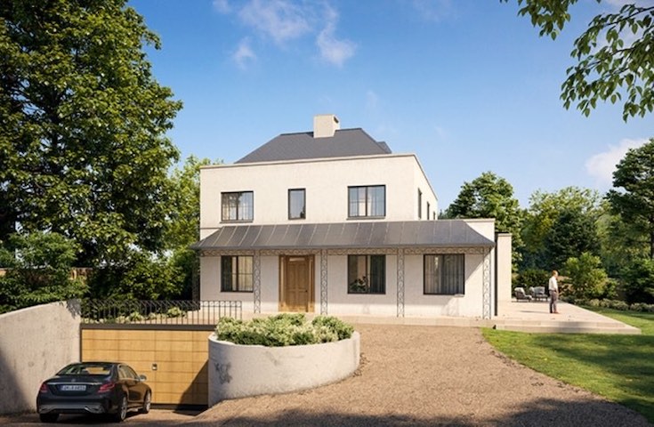 Artist impression of Durisol ICF four-storey house