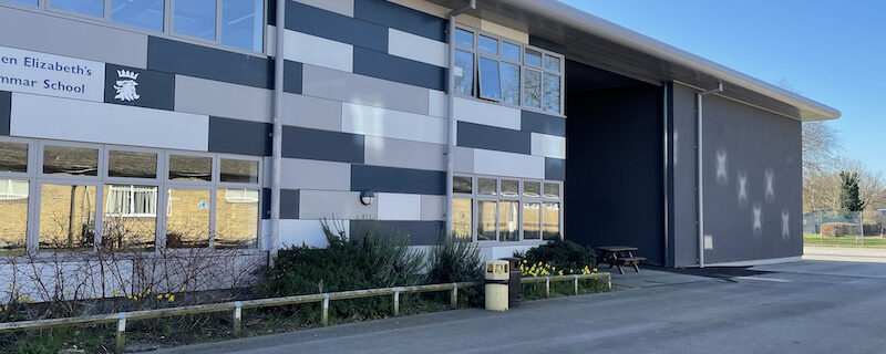 Double height auditorium built with Durisol, ICF